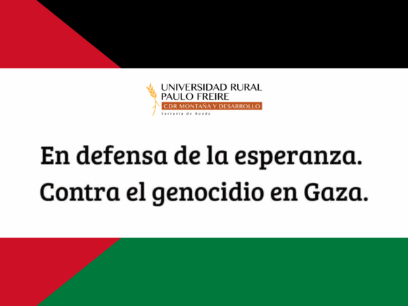 Nos sumamos a la defensa de la esperanza contra el genocidio de Gaza.